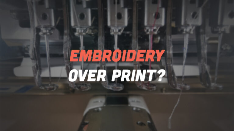 When Embroidery Makes the Most Sense